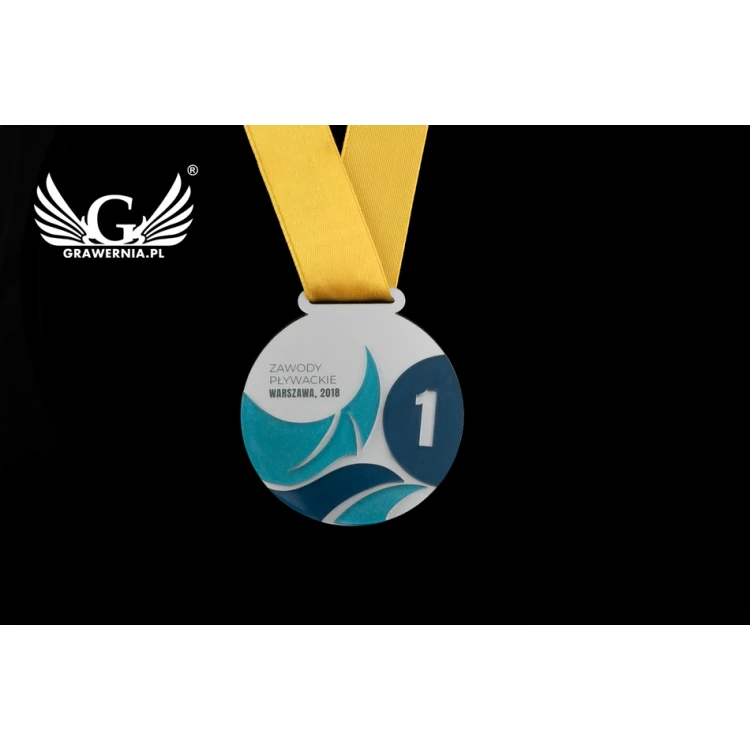 Premium Medaille - Schwimmen - Durchmesser: 70mm - MGR069
