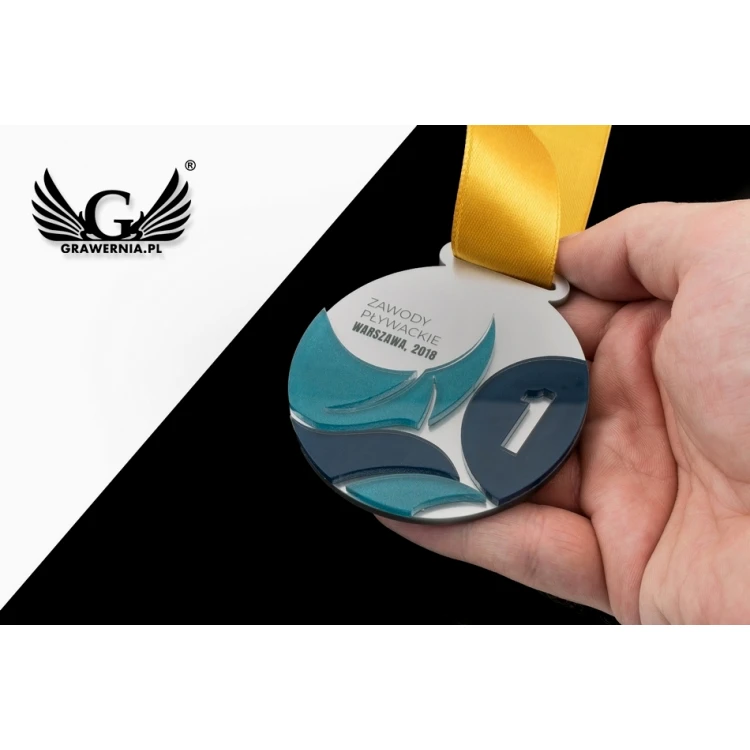 Premium Medaille - Schwimmen - Durchmesser: 70mm - MGR069