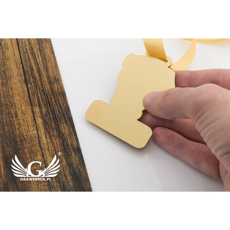 Premium Medaille - Eule - Abmessungen: 65x50mm - UV-Druck - MGR067