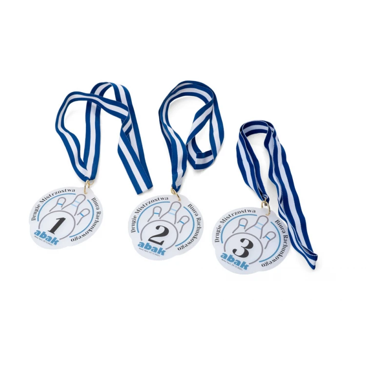 Akrylmedaille mit individuellem UV-Druck - Abmessungen: 91x100mm - MGR094