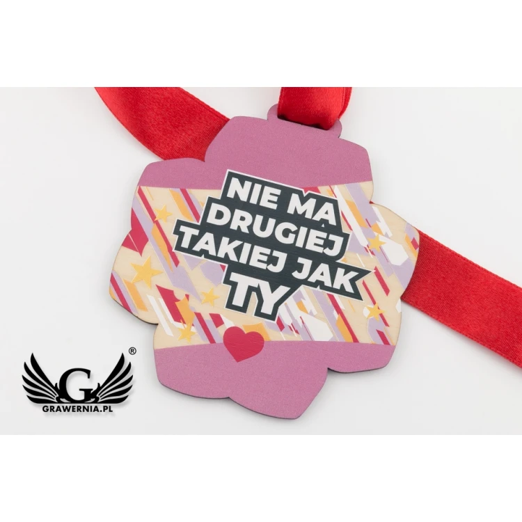 Holzmedaille für Kindergartenkinder, Schüler - Größe 83x89mm - UV-Druck - MGR079