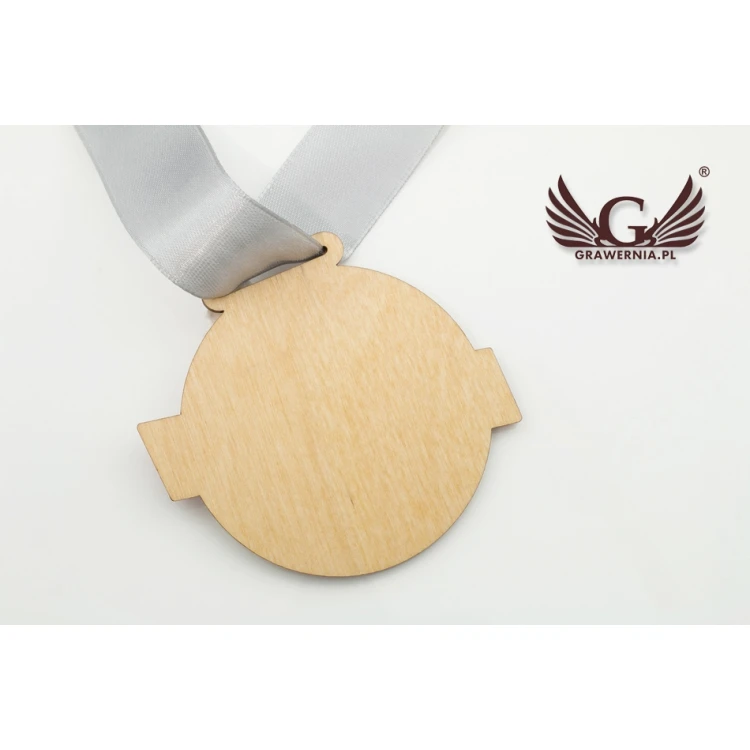 UV-Druck Holzmedaille - Bike Race - Durchmesser: 70mm - MGR055
