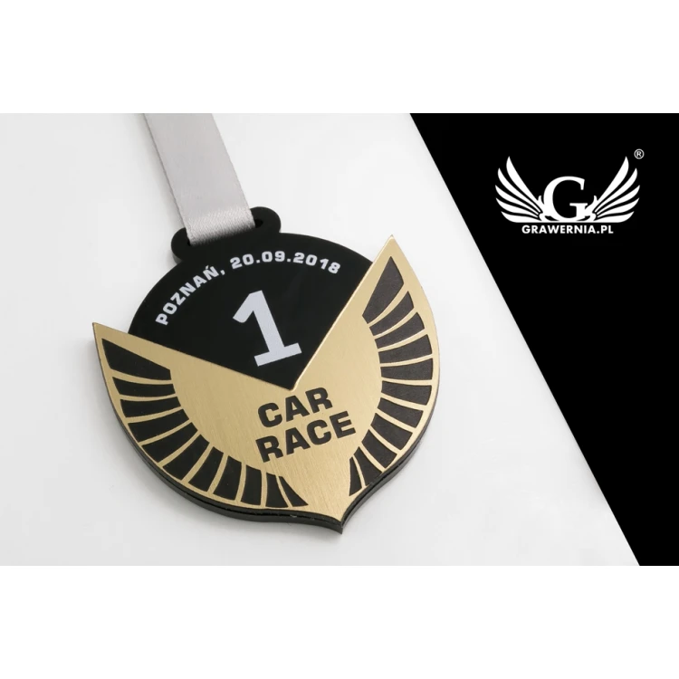 Premium Medaille - Autorennen - Abmessungen: 58x62mm - MGR070