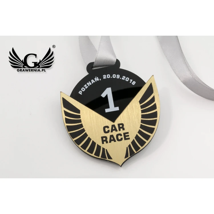 Premium Medaille - Autorennen - Abmessungen: 58x62mm - MGR070