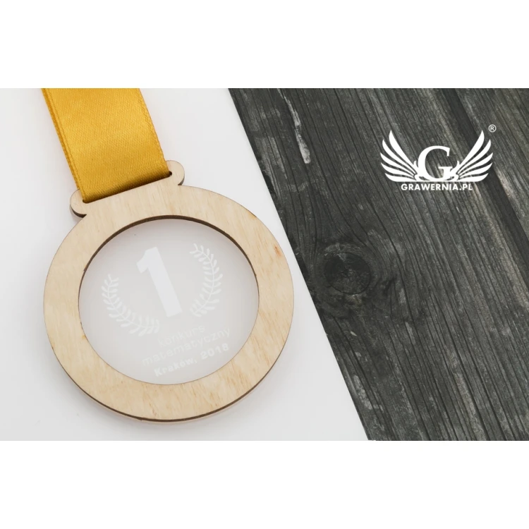 Premium Medaille - Pythagoras - Durchmesser: 70mm - UV-Druck - MGR063