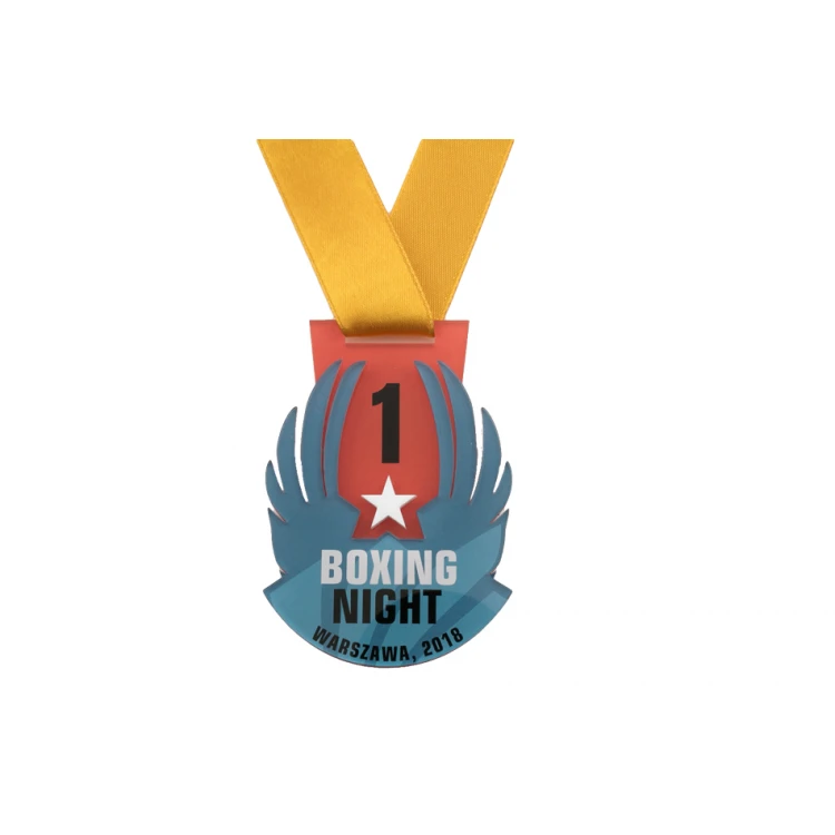 Premium Medaille - Boxen - Abmessungen: 67x96mm - MGR072