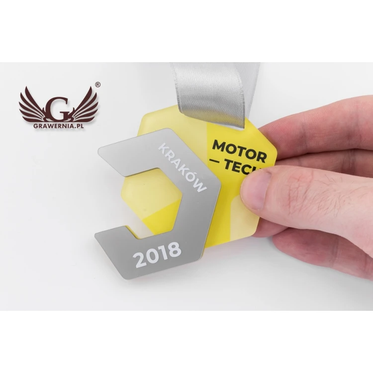 Premium Medaille - Motor-Tech - Abmessungen: 70x82mm - MGR076
