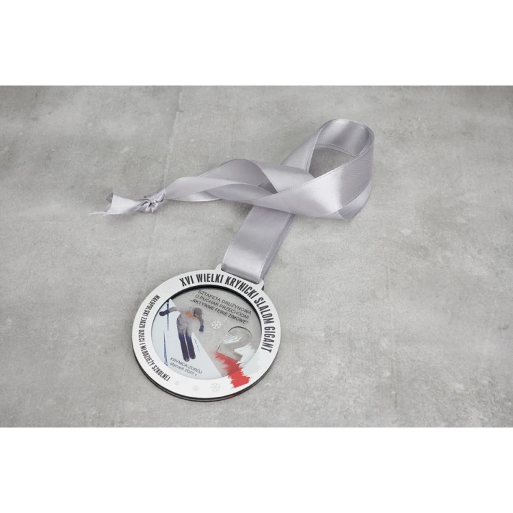 Premium Medaille - Ski 1 - Abmessungen: 90x90mm - MGR103