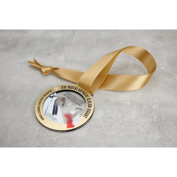 Premium Medaille - Ski 1 - Abmessungen: 90x90mm - MGR103