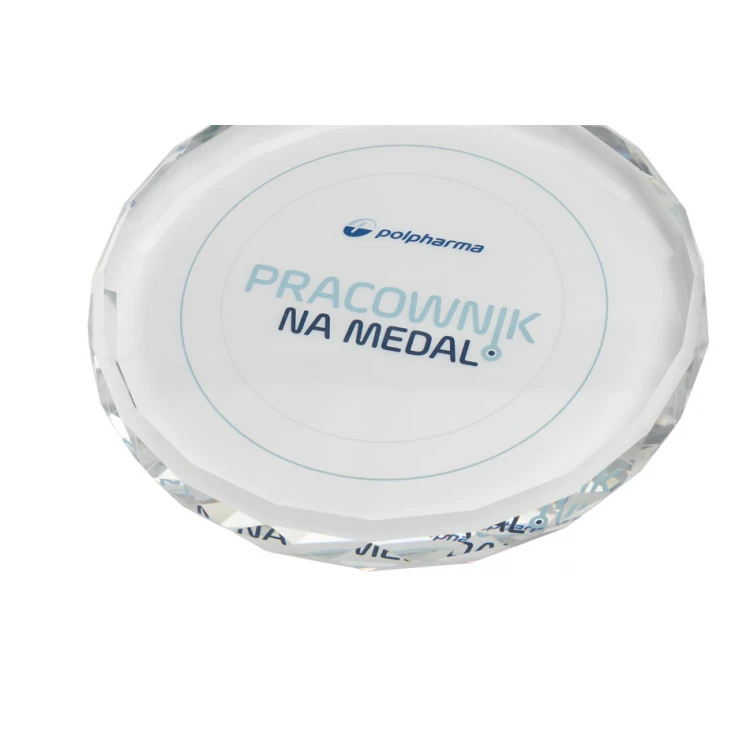 Elite Glasmedaille mit farbigem UV-Druck und Etui - MGR024