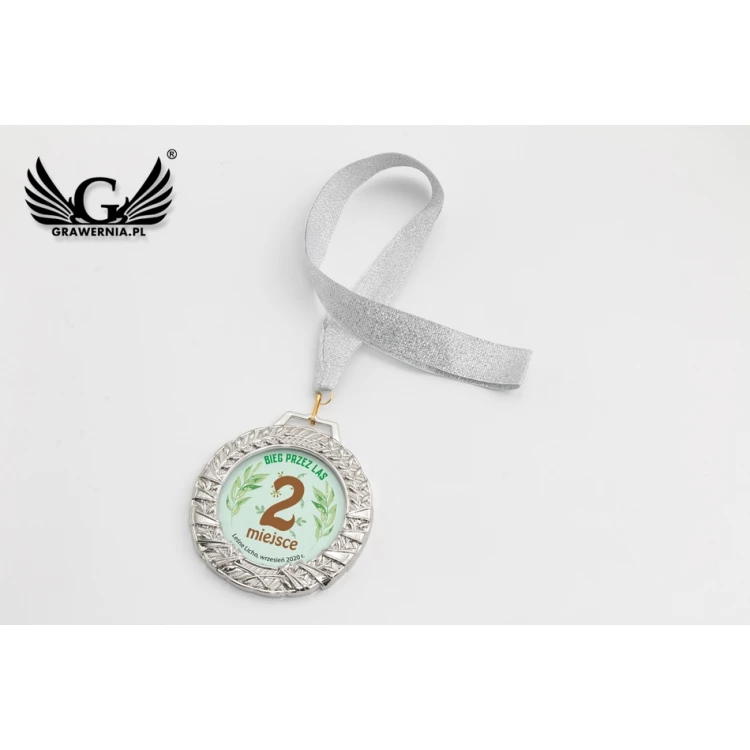 Valenti Glasmedaille mit beliebigem UV-Druck in Etui - Durchmesser 90mm - MGR084