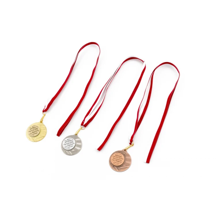 Dreifarbige Medaille mit Band - Durchmesser 50mm - ME006