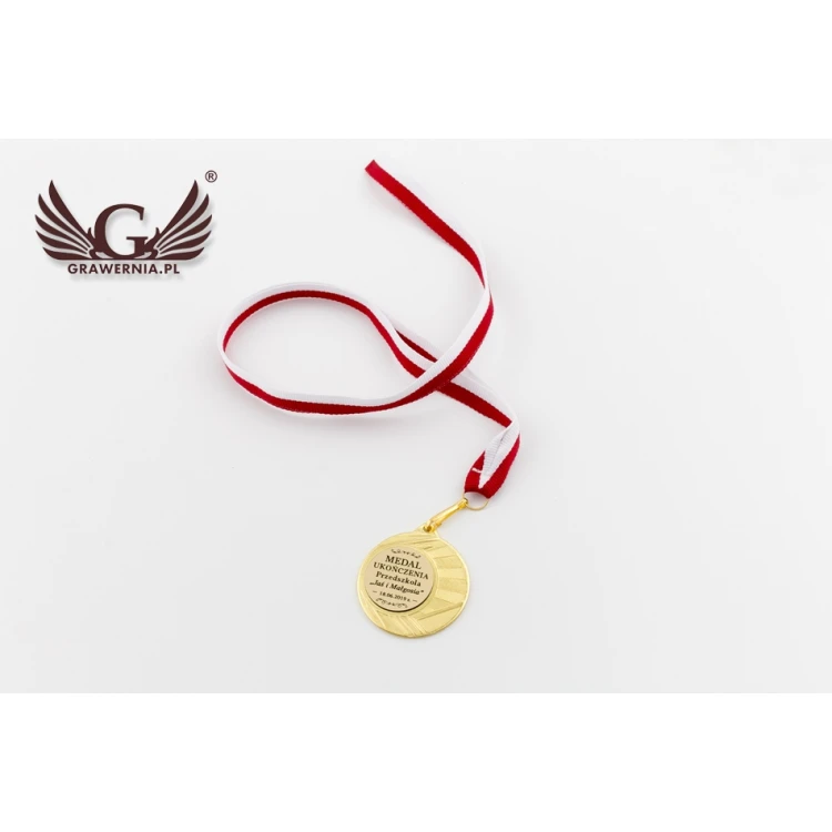 Dreifarbige Medaille mit Band - Durchmesser 50mm - ME006