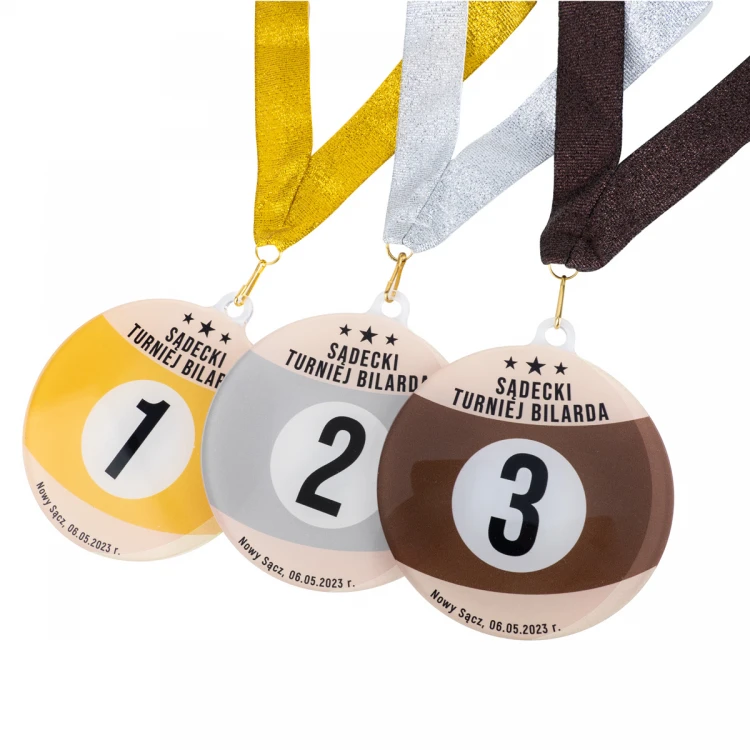 Plexi-Medaille mit UV-Druck - Abmessungen: 90x100mm - MGR096