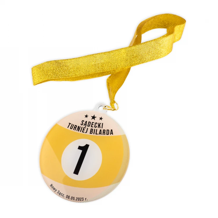 Plexi-Medaille mit UV-Druck - Abmessungen: 90x100mm - MGR096
