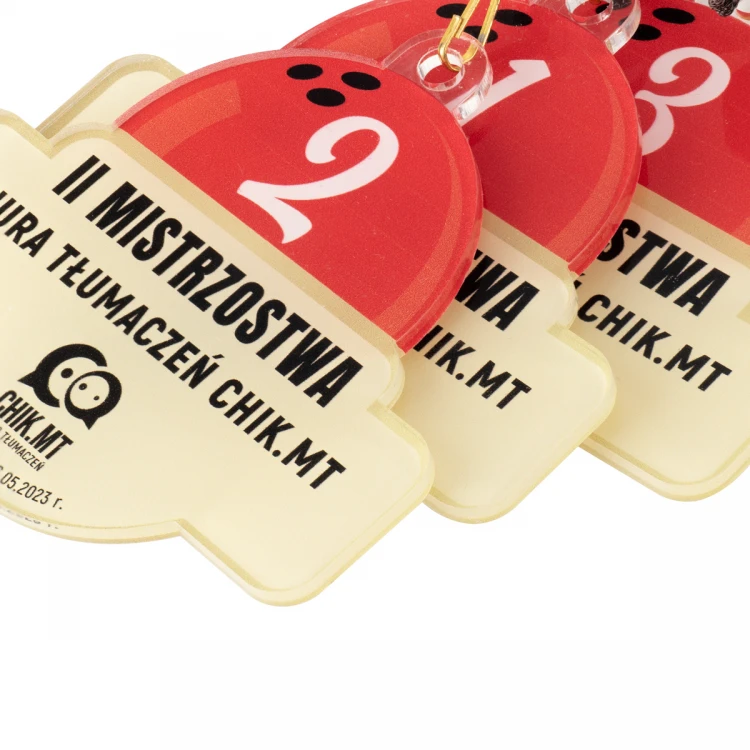 Plexi-Medaille mit UV-Druck - Abmessungen: 89x84mm - MGR097