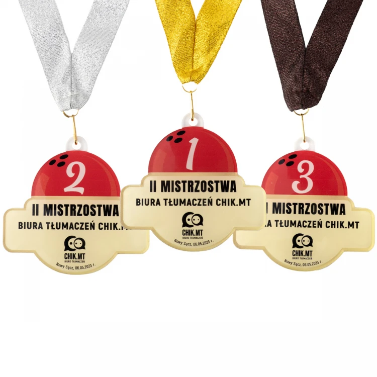 Plexi-Medaille mit UV-Druck - Abmessungen: 89x84mm - MGR097