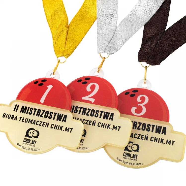 Plexi-Medaille mit UV-Druck - Abmessungen: 89x84mm - MGR097