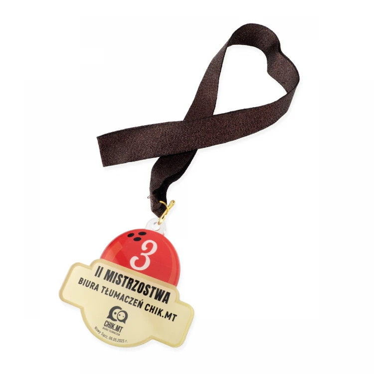 Plexi-Medaille mit UV-Druck - Abmessungen: 89x84mm - MGR097