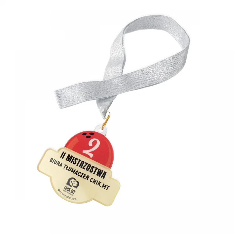 Plexi-Medaille mit UV-Druck - Abmessungen: 89x84mm - MGR097