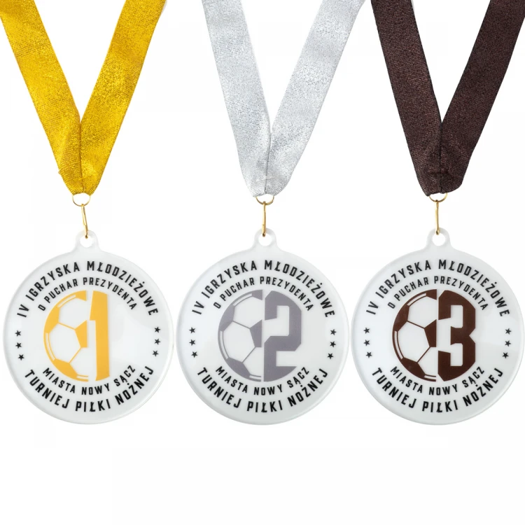 Plexi-Medaille mit UV-Druck - Abmessungen: 90x100mm - MGR102
