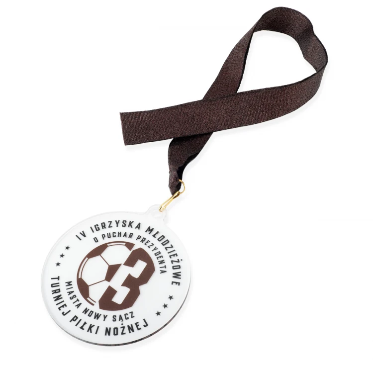 Plexi-Medaille mit UV-Druck - Abmessungen: 90x100mm - MGR102