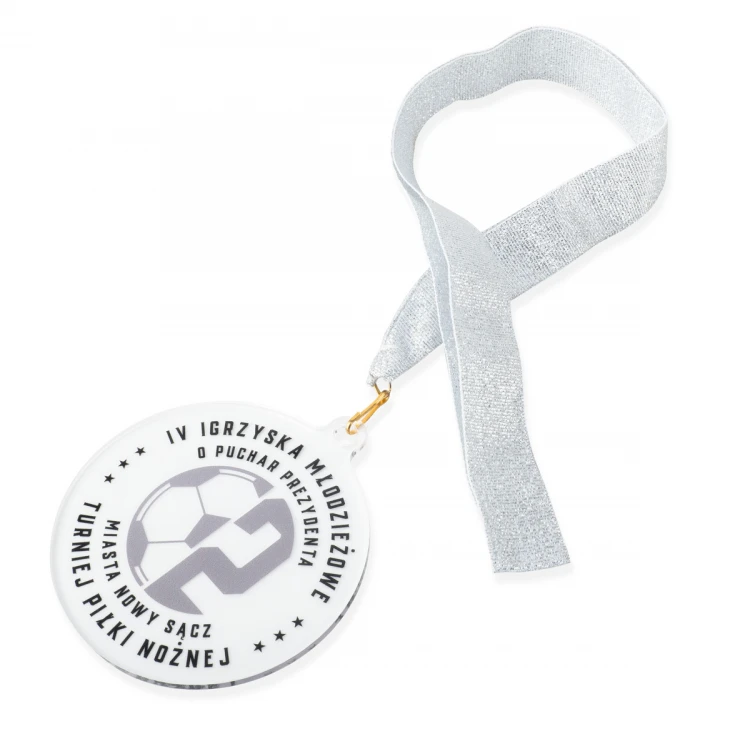 Plexi-Medaille mit UV-Druck - Abmessungen: 90x100mm - MGR102