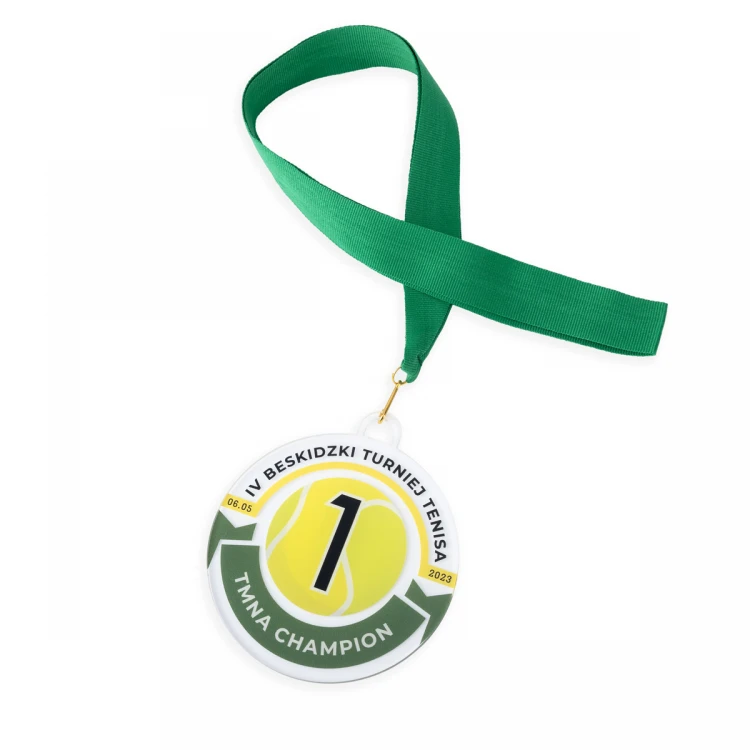 Plexi-Medaille mit UV-Druck - Abmessungen: 90x100mm - MGR104