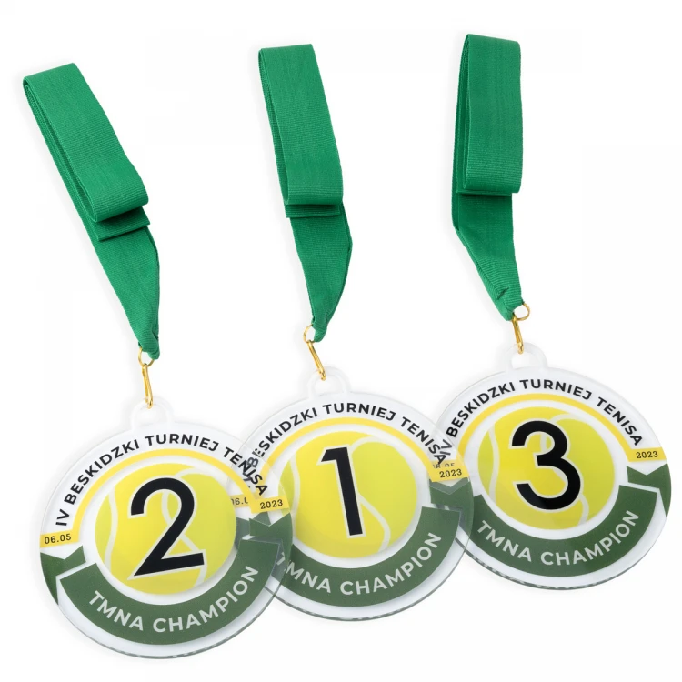 Plexi-Medaille mit UV-Druck - Abmessungen: 90x100mm - MGR104