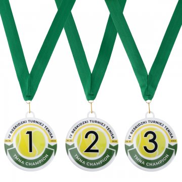 Plexi-Medaille mit UV-Druck - Abmessungen: 90x100mm - MGR104