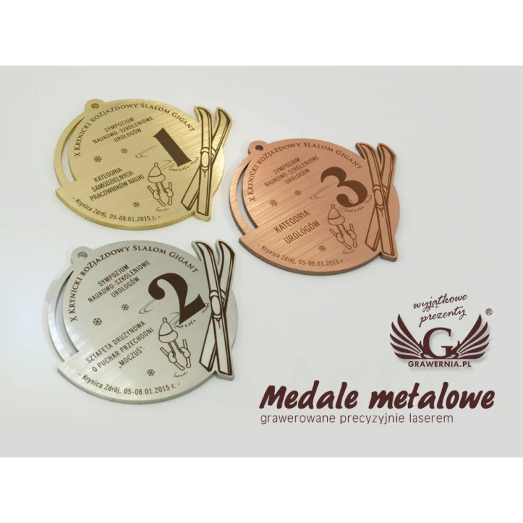 Metallmedaillen in drei Farben (Messing, Stahl, Kupfer) - Abmessungen 93x88mm - MGR091