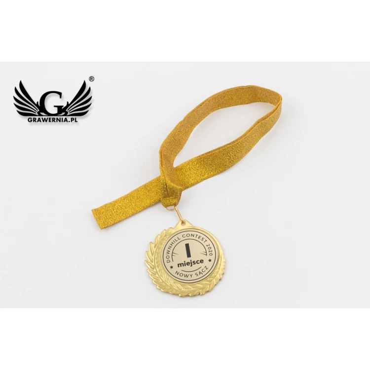 Metallmedaille mit graviertem Emblem - Durchmesser 70mm - MMC7010