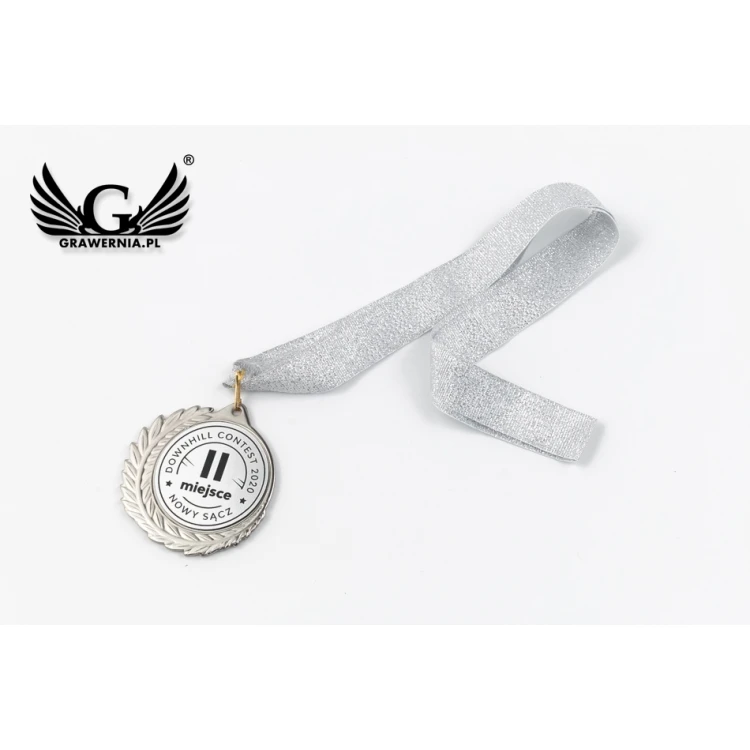 Metallmedaille mit graviertem Emblem - Durchmesser 70mm - MMC7010