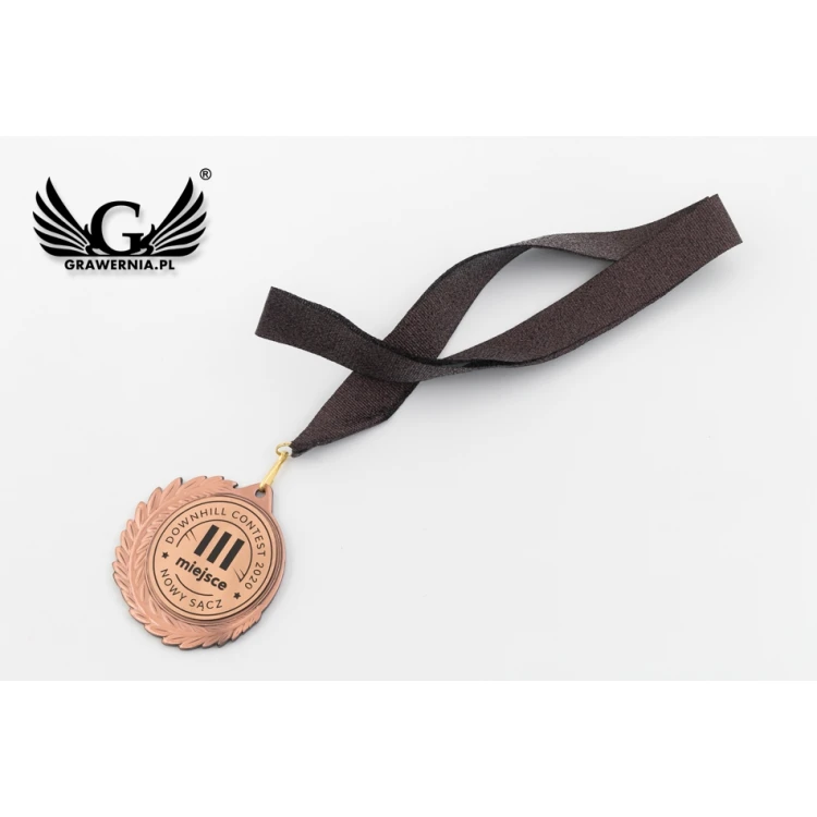 Metallmedaille mit graviertem Emblem - Durchmesser 70mm - MMC7010