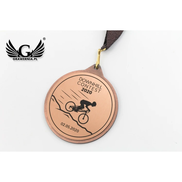 Metallmedaillen mit graviertem Emblem - Durchmesser 70mm - MMC1170
