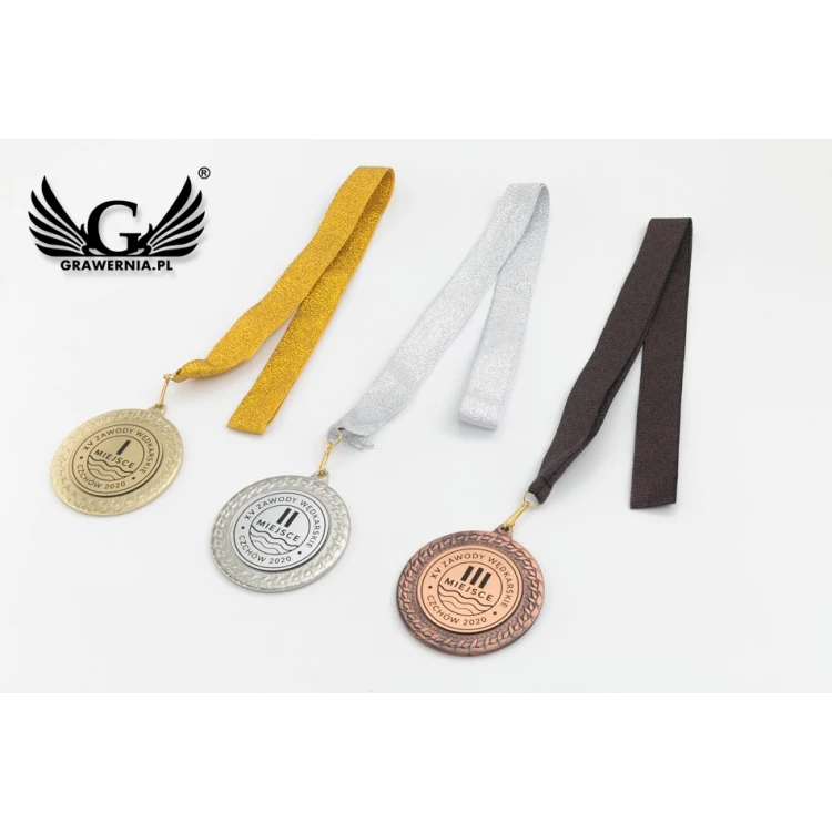 Metallmedaillen mit graviertem Emblem - Durchmesser 70mm - MMC2072