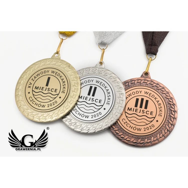 Metallmedaillen mit graviertem Emblem - Durchmesser 70mm - MMC2072