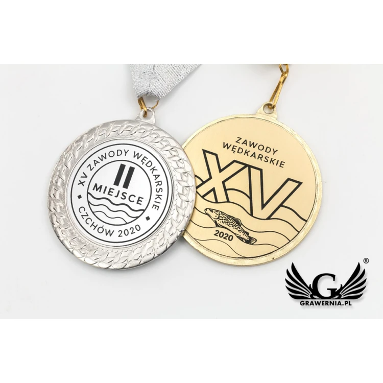 Metallmedaillen mit graviertem Emblem - Durchmesser 70mm - MMC2072
