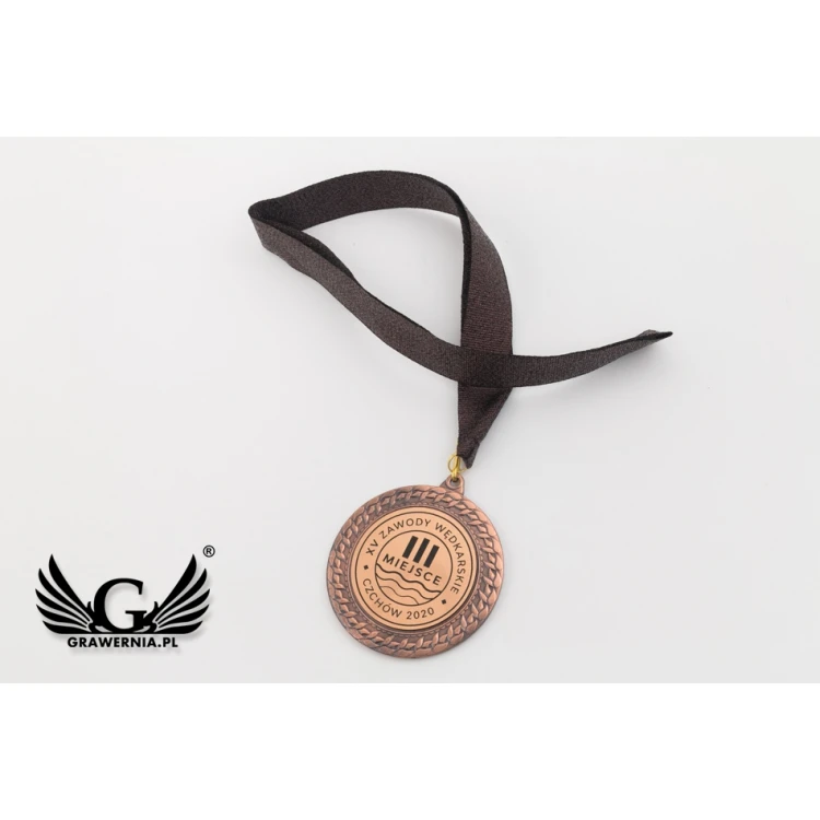 Metallmedaillen mit graviertem Emblem - Durchmesser 70mm - MMC2072