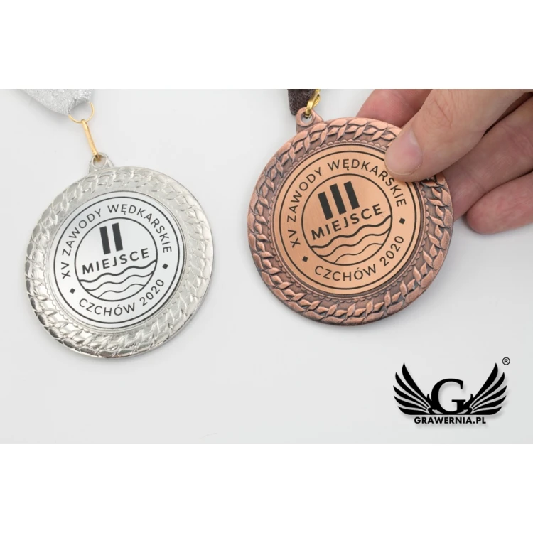 Metallmedaillen mit graviertem Emblem - Durchmesser 70mm - MMC2072