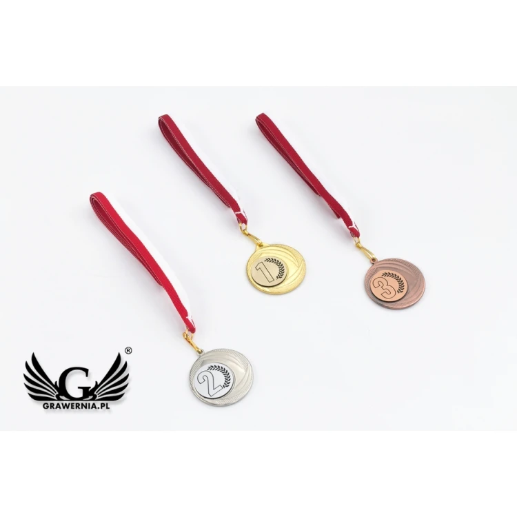 Metallmedaillen mit graviertem Emblem - Durchmesser 40mm - MMC9040