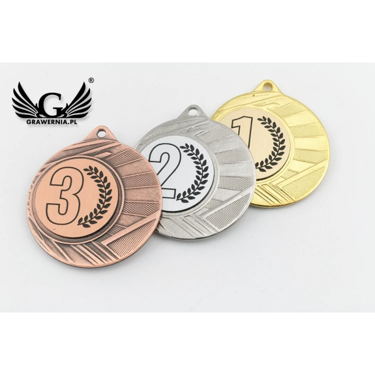 Metallmedaillen mit graviertem Emblem - Durchmesser 40mm - ME0040