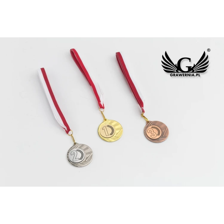 Metallmedaillen mit graviertem Emblem - Durchmesser 40mm - ME0040