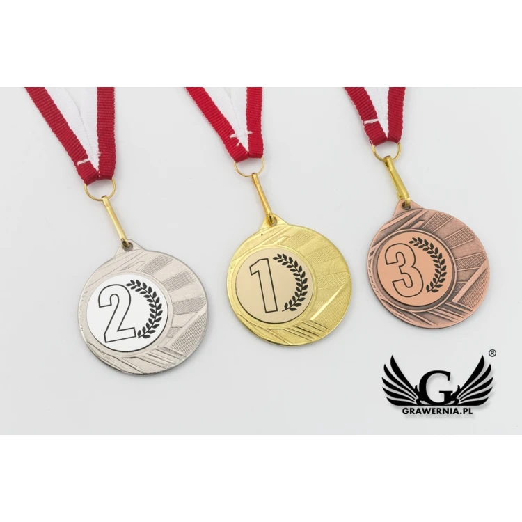 Metallmedaillen mit graviertem Emblem - Durchmesser 40mm - ME0040