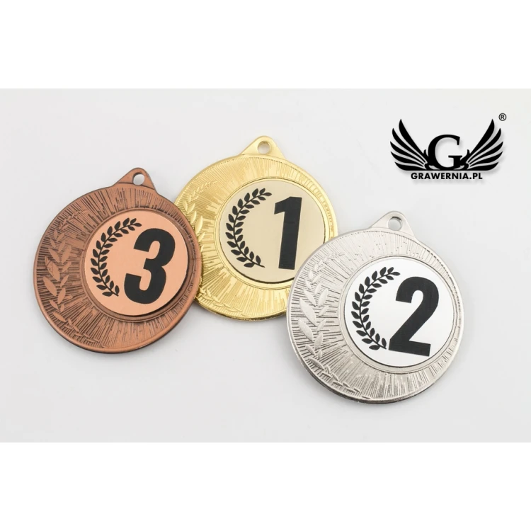 Metallmedaillen mit graviertem Emblem - Durchmesser 40mm - ME0240
