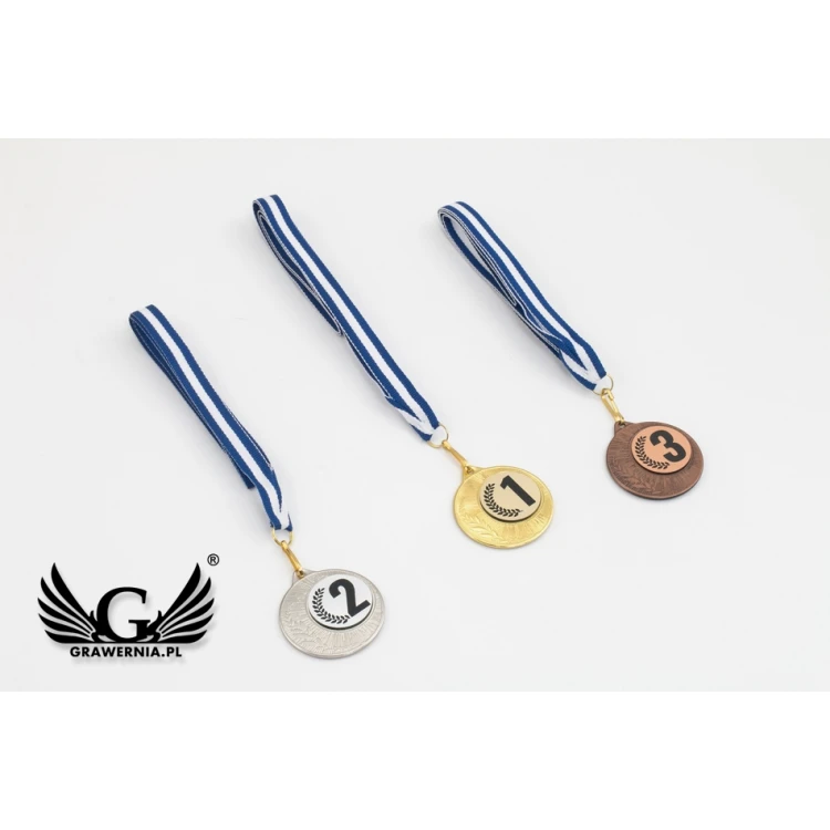Metallmedaillen mit graviertem Emblem - Durchmesser 40mm - ME0240