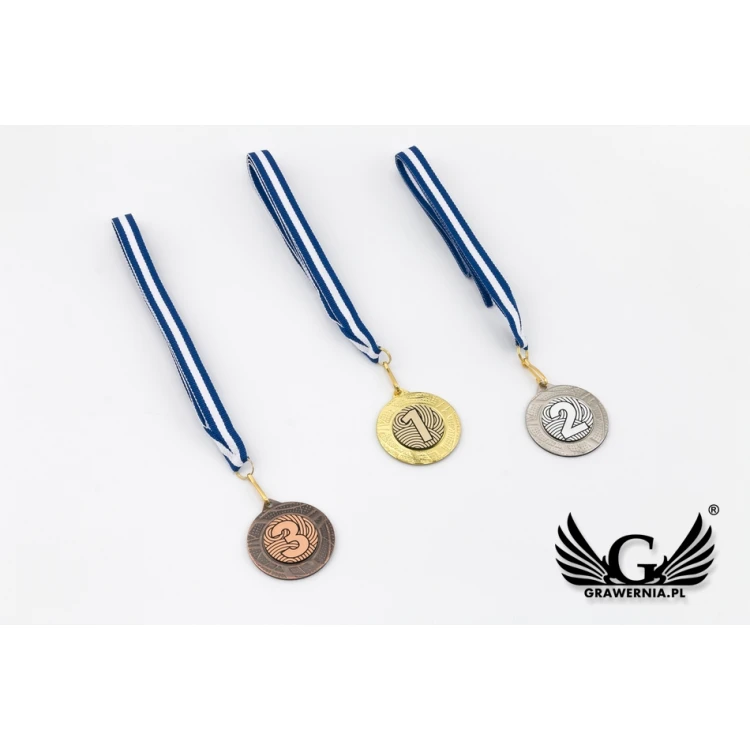 Metallmedaillen mit graviertem Emblem - Durchmesser 40mm - ME0140