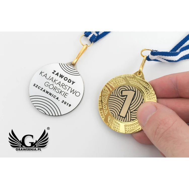 Metallmedaillen mit graviertem Emblem - Durchmesser 40mm - ME0140