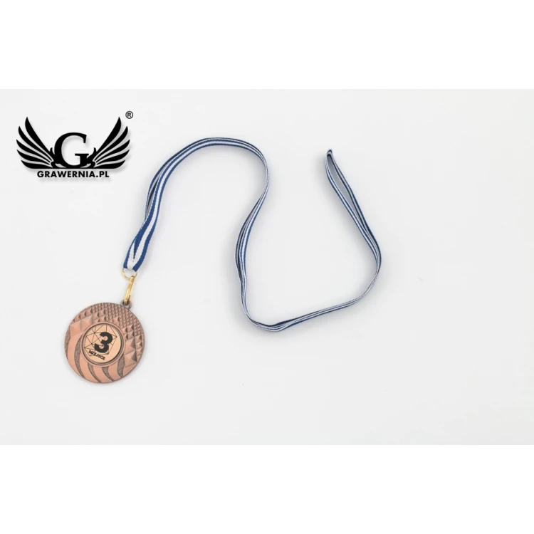 Metallmedaillen mit graviertem Emblem - Durchmesser 50mm - MMC0150