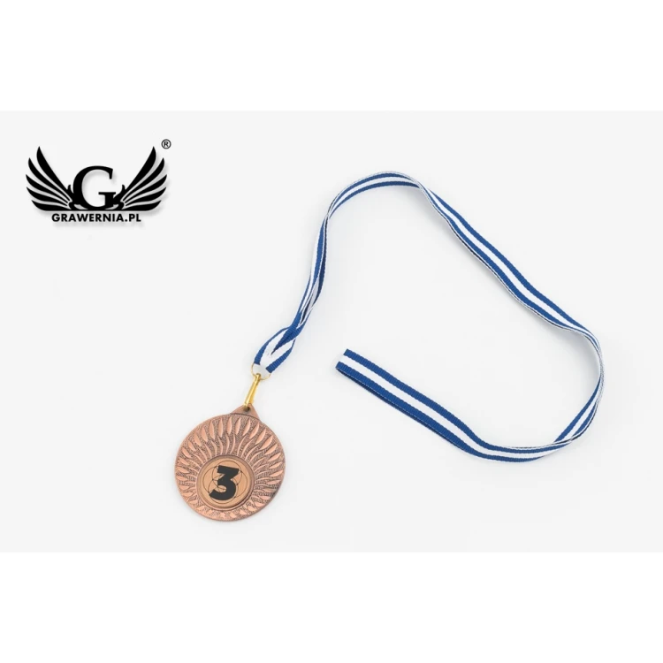 Metallmedaillen mit graviertem Emblem - Durchmesser 50mm - MMC24050